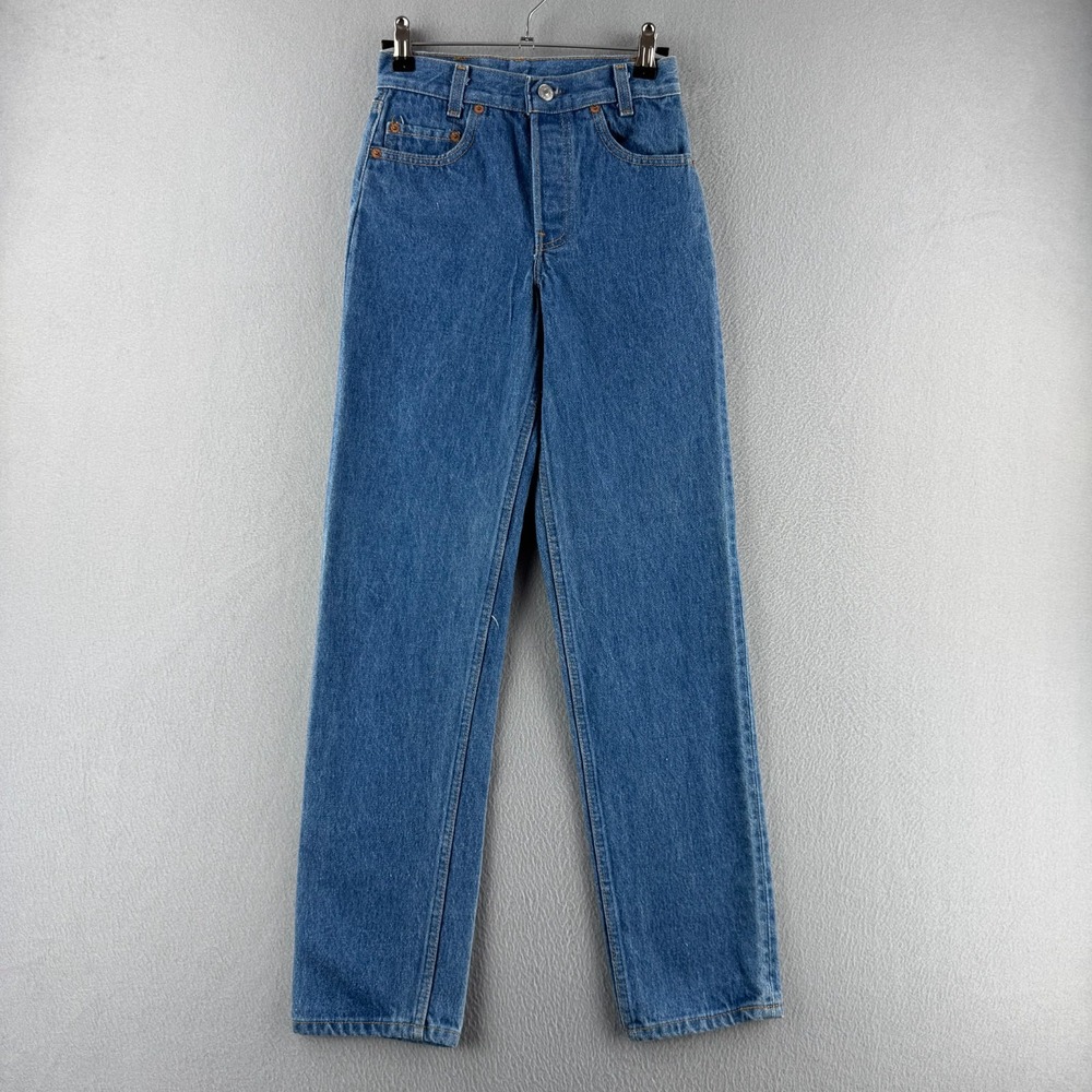 Vintage Levis Jeans Mens 25 (fits 23x29) 701 Button Fly Student Fit 80s 90s USA